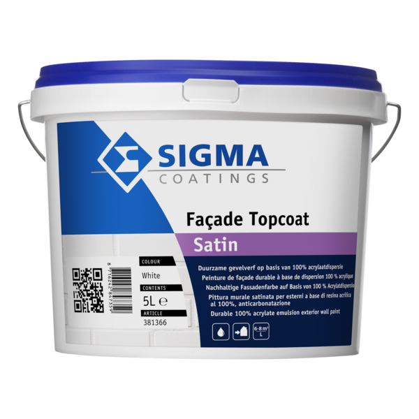 sigma facade topcoat satin wit 5 ltr