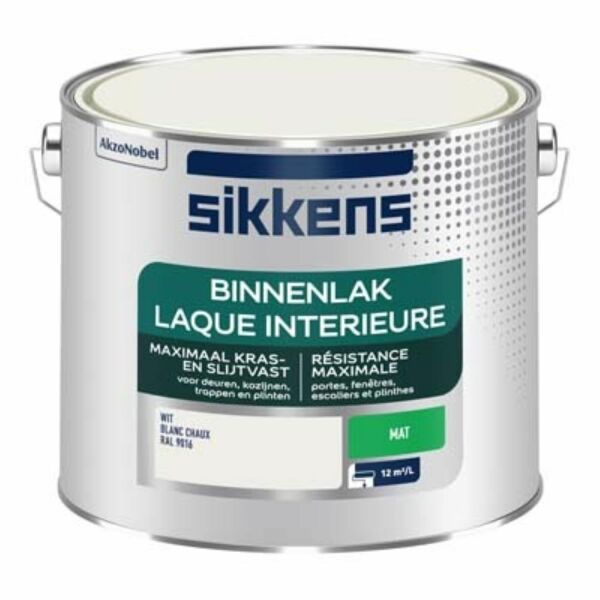 sikkens binnenlak mat ral 9016 2.5 ltr