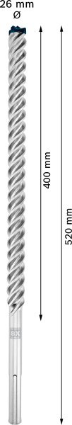 Bosch 2608900246 EXPERT Hamerboor SDS Max-8X - 26x400x520mm - Detailed view of the product