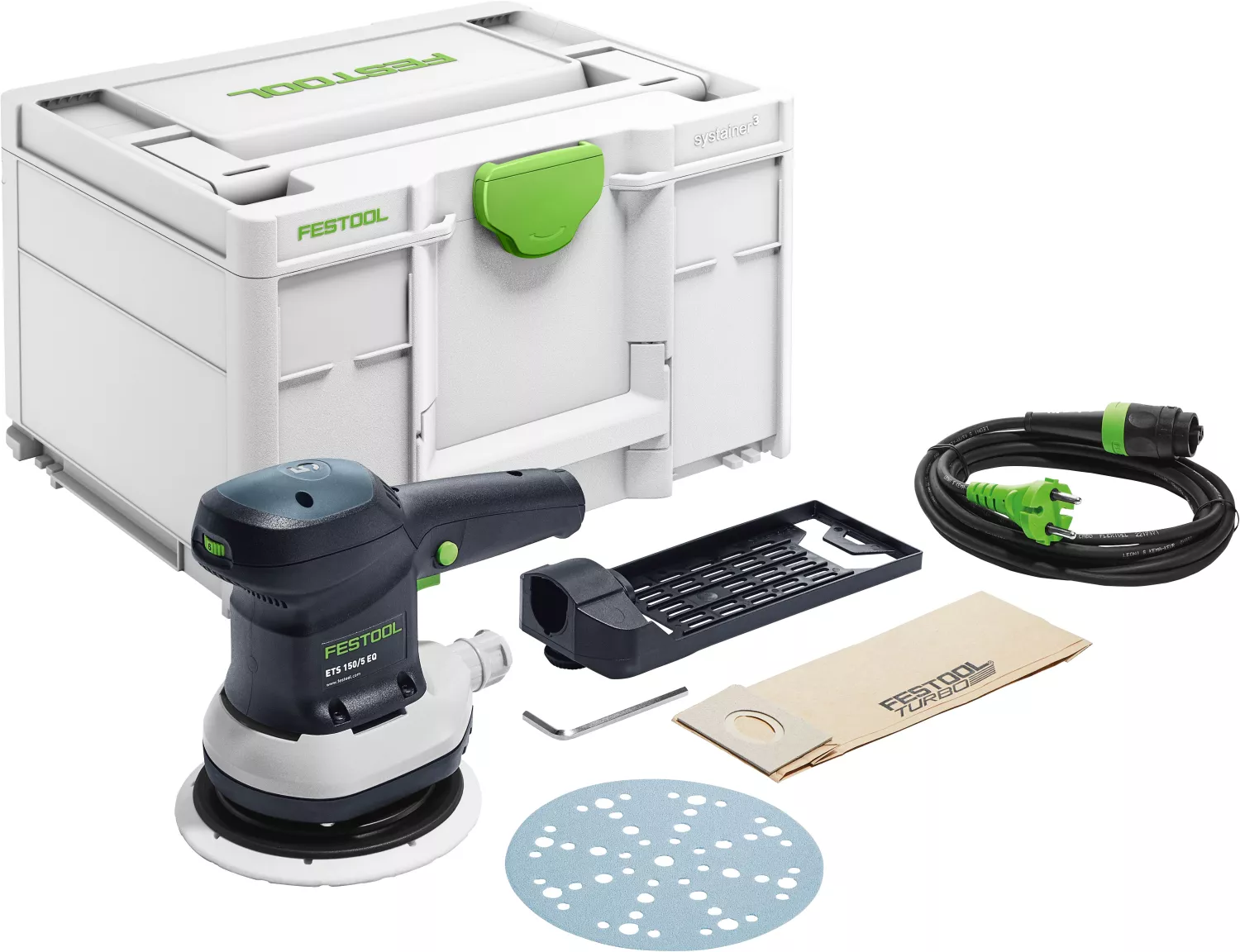Festool ETS 150/5 EQ-Plus Excenterschuurmachine Systainer - 310W - 150mm