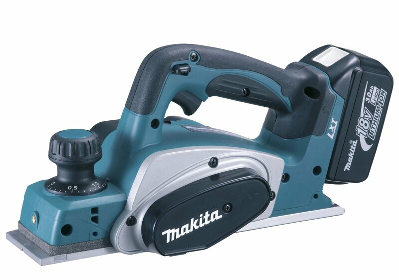 Makita DKP180RMJ 18V Li-Ion Accu Schaafmachine Set (2x 4.0Ah Accu) In Mbox - 82mm - 2mm EAN: 88381674263