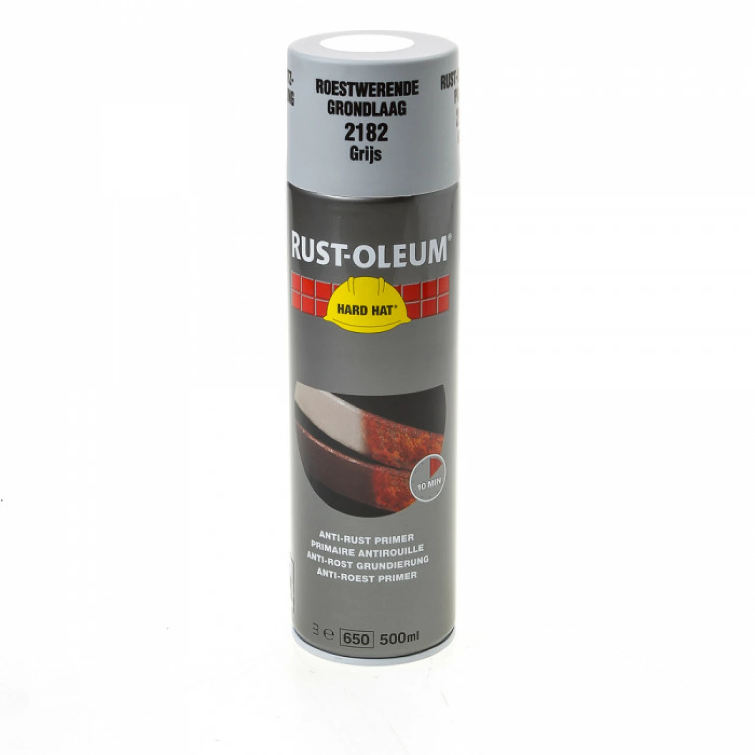 Rust-Oleum Hard Hat Roestwerende Primer Spray - Grijs - 0,5L