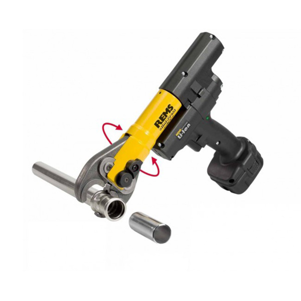 Rems 578X11 14,4V Li-Ion Accu Mini-Press AC Radiaalpers Set (1x 2.5Ah Accu) In Koffer + 3 Bekken Naar Keuze - Detailed view of the product