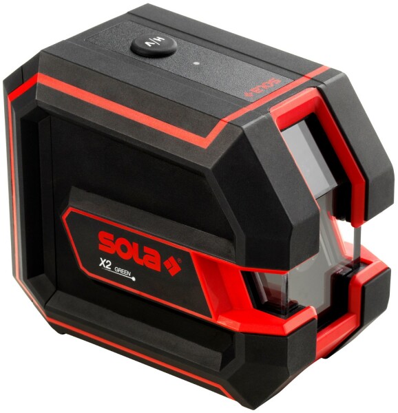 Sola Kruislijnlaser X2 Green In Tas - Groen - 30m - 2 Lijnen - IP54 - Detailed view of the product