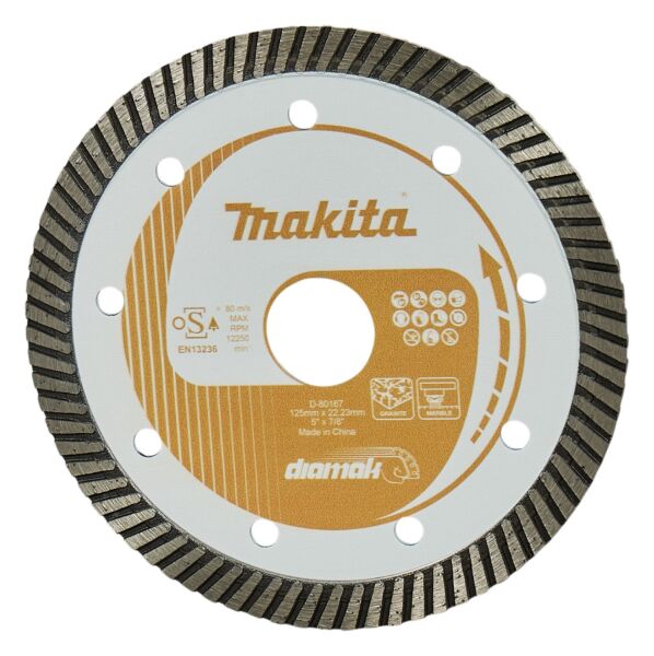 Makita D-80167 Diamantschijf - 125mm - 22,23mm - Detailed view of the product