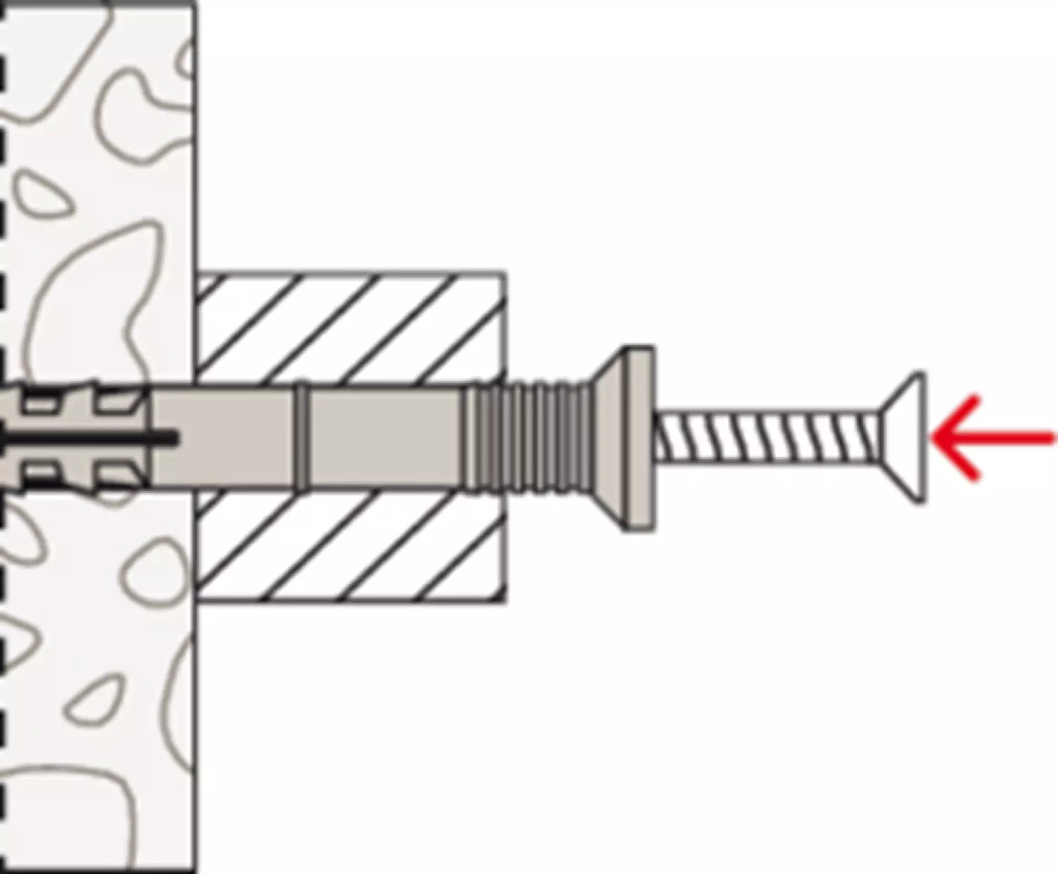 Fischer 50359 Nagelplug/slagplug NS - 8 X 120mm - PZ3 - Verzonken Schroef (50st) thumbnail 4