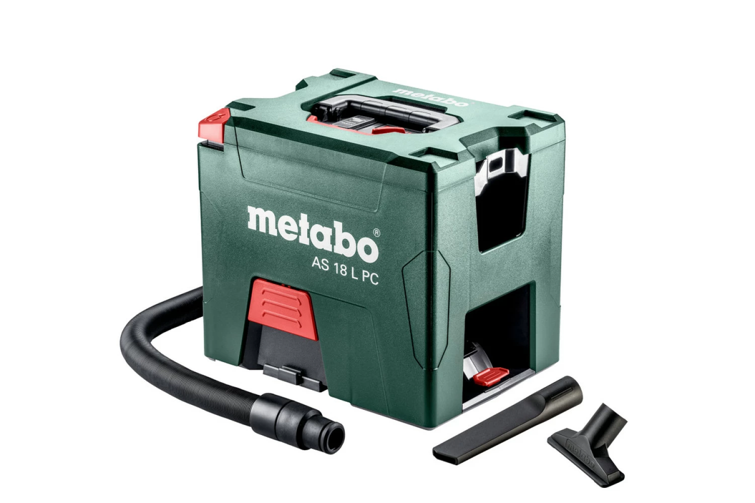 Metabo AS 18 L PC Li-Ion Accu Alleszuiger / Bouwstofzuiger Set (2x 5,2Ah Li-Power Accu) - L-Klasse - 7,5L thumbnail 2