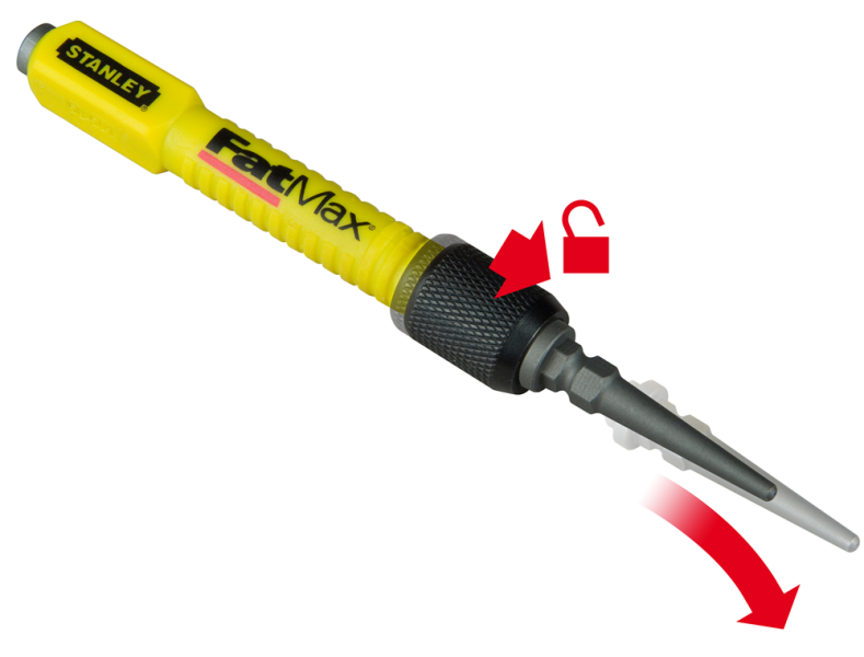 Stanley 1-58-501 2 In 1 Drevel - 76mm - Detailed view of the product