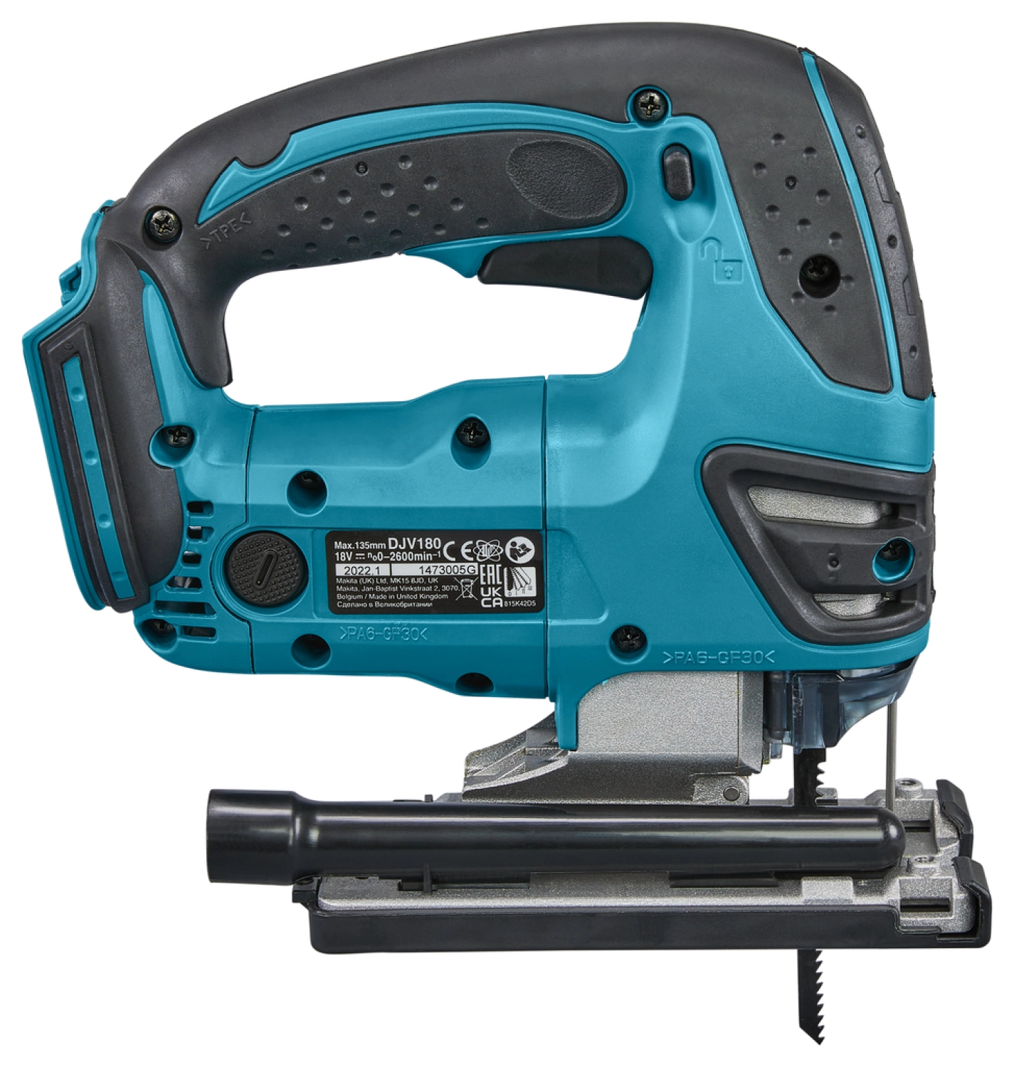 Makita DJV180Z 18V Li-Ion Accu Decoupeerzaag Body - D-greep - Variabel thumbnail 4