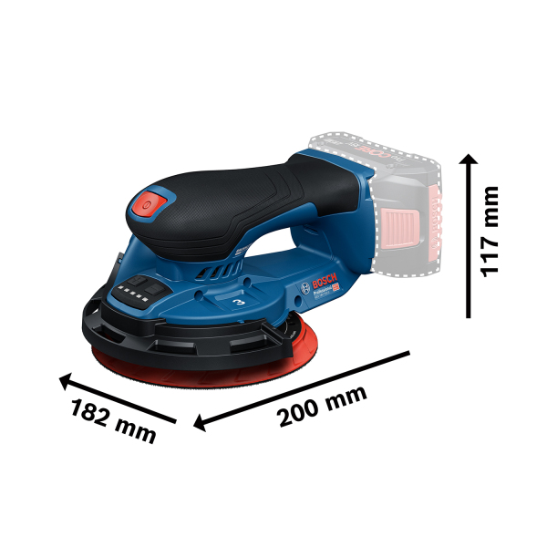Bosch GEX 18V-150-3 18V Accu Excenterschuurmachine Body In L-Boxx - Detailed view of the product