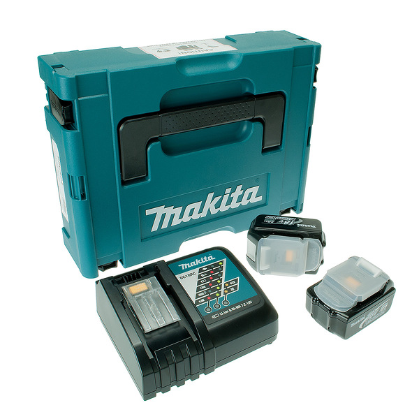 Makita 197952-5 18V LXT Li-Ion Accu Starterset (2x 3.0Ah Accu) + Snellader In Mbox