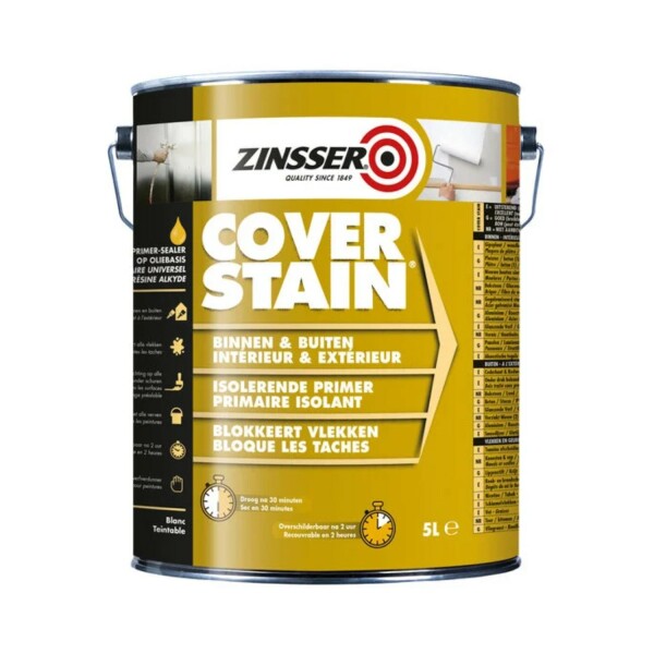 zinsser cover stain zwart 2.5 ltr