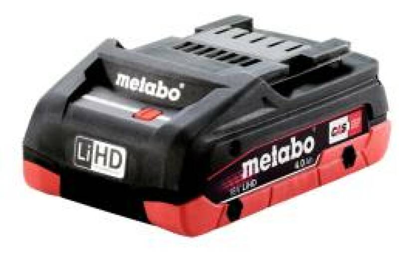 Metabo 685130000 18V LiHD Accu Starterset (2x 4,0Ah) + Lader - Detailed view of the product