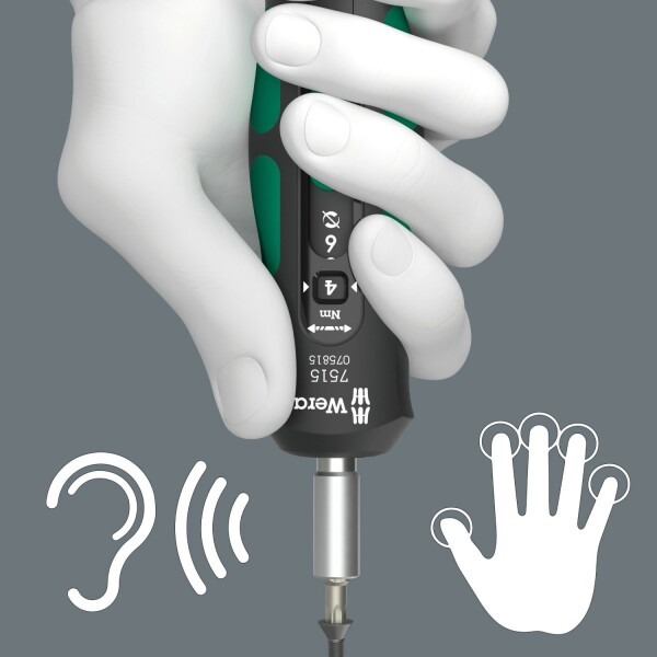 Wera 05075815001 7515 Kraftform Safe-Torque Speed Draaimomentschroevendraaier - 2-6 Nm - Detailed view of the product