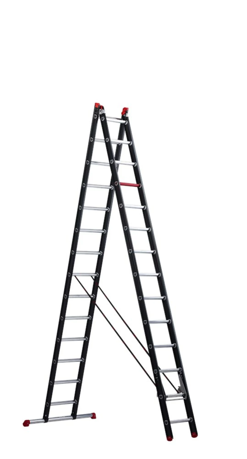 Altrex Mounter ZR 2070 Reformladder - Aluminium - 2 X 14 Sporten - Max. Werkhoogte 7,75m - Met Stabiliteitsbalk