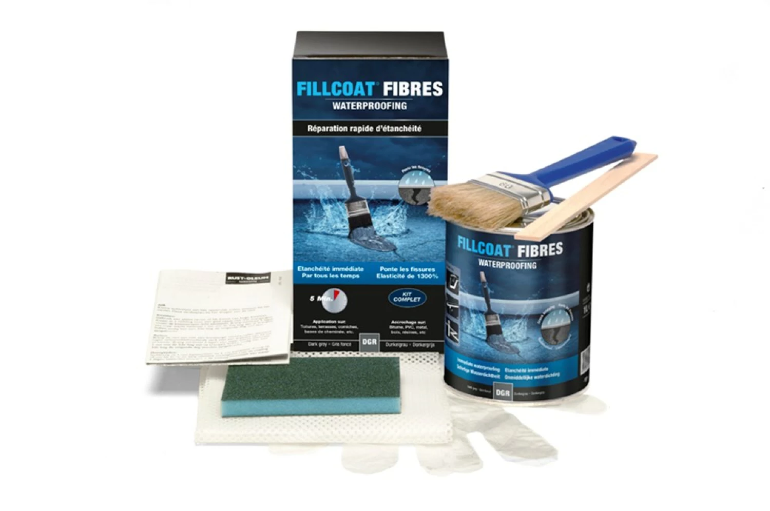Rust-Oleum Fillcoat Fibres Waterproof - 1L
