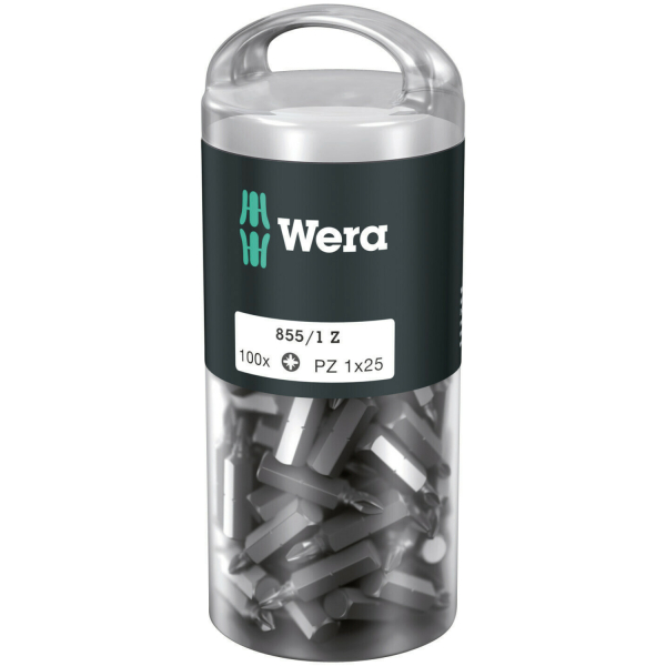 Wera 5072443001 1/4"Pozidrive Bit - PZ1 X 25mm (100st)