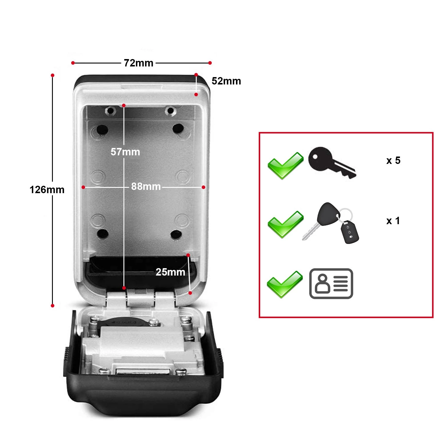 Master Lock 5425EURD Select Access® Sleutelkluis - Middelgroot - Verlicht