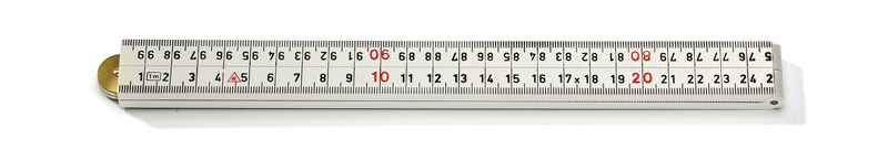 Hultafors G59-1-4-12 Timmermansduimstok - ABS - Wit - 1m