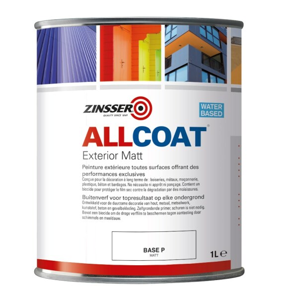 Zinsser Allcoat Exterior Mat Wit 1L