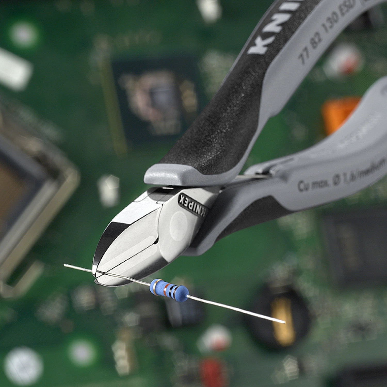 Knipex 77 82 130 ESD Elektronica Zijsnijtang - 130mm thumbnail 4