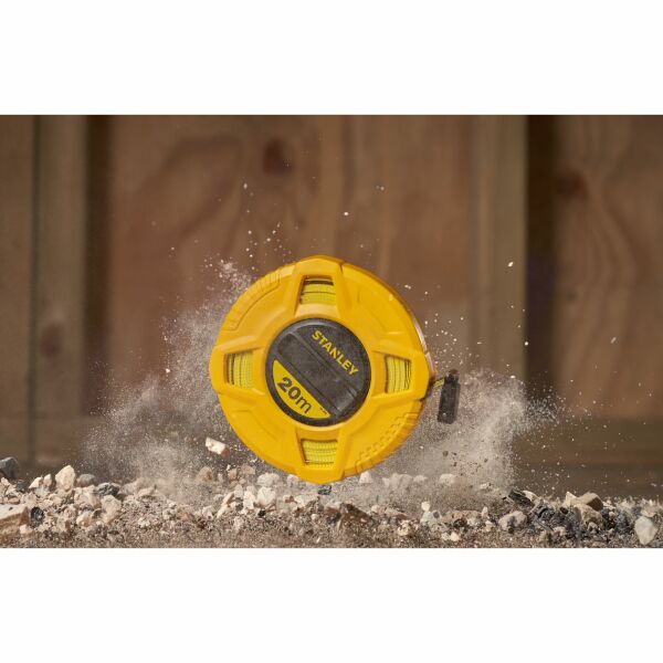 Stanley 0-34-296 Landmeter Fiberglas - 20m - 12,7mm - Gesloten Kast - Detailed view of the product