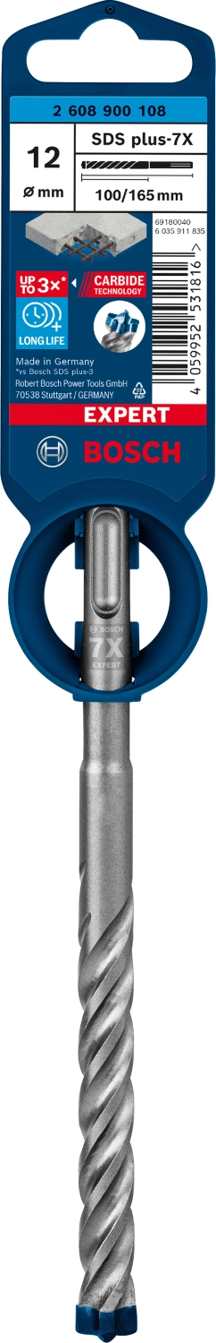 Bosch 2608900108 EXPERT Hamerboor SDS Plus-7X - 12x100x165mm thumbnail 2