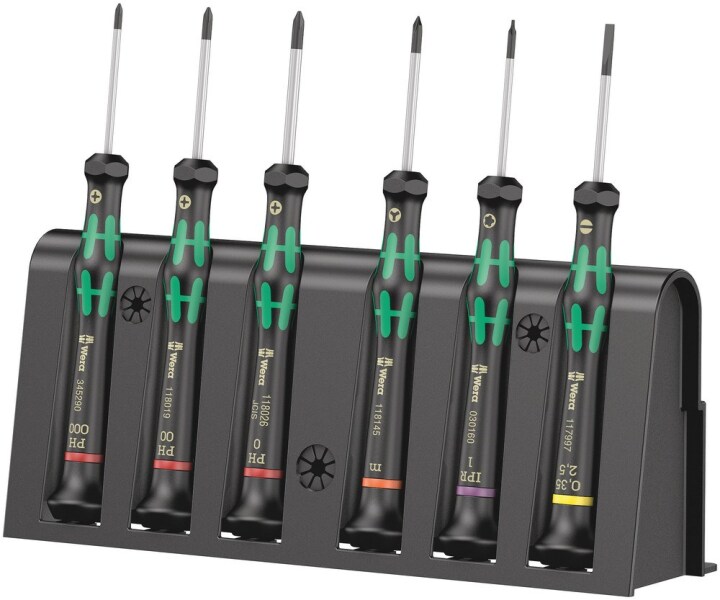 Wera 05030181001 6-delige 2050/6 Kraftform Micro Schroevendraaierset In Rack - Default image for the product