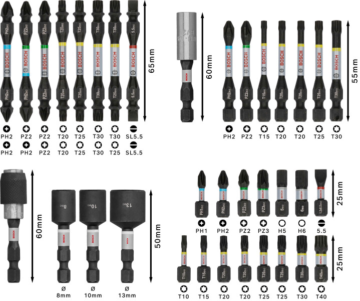 Bosch 2608521U77 35-delige PRO Impact Schroefbitset - Detailed view of the product