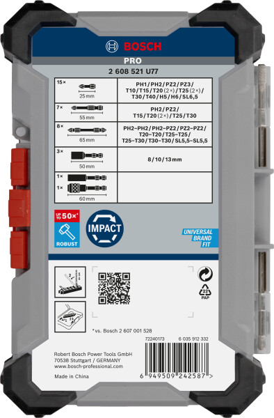 Bosch 2608521U77 35-delige PRO Impact Schroefbitset - Detailed view of the product