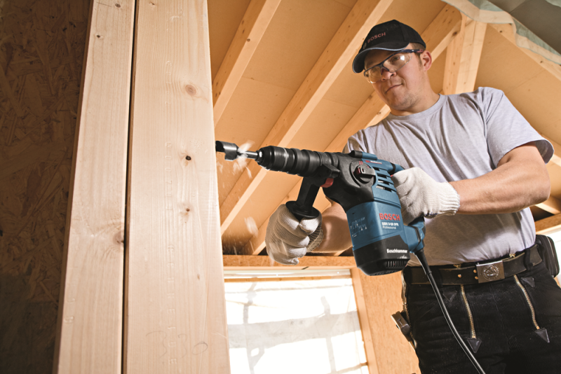 Bosch GBH 3-28 DFR SDS-plus Combihamer Incl. Snelspanboorkop In L-Boxx - 800W - 3,1J - Detailed view of the product