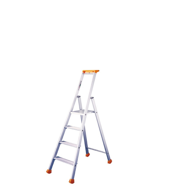 Little Jumbo 1223700004 Trap - Enkel - Aluminium - 4 Treden - Max. Werkhoogte 2.88 M.