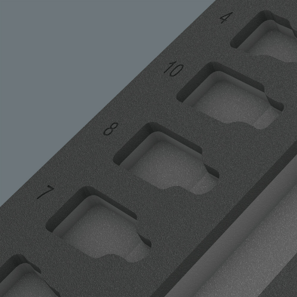 Wera 05137323001 9823 Schuimstof Inlegstuk Zyklop B 3/8"Bit Doppenset 1 - Detailed view of the product