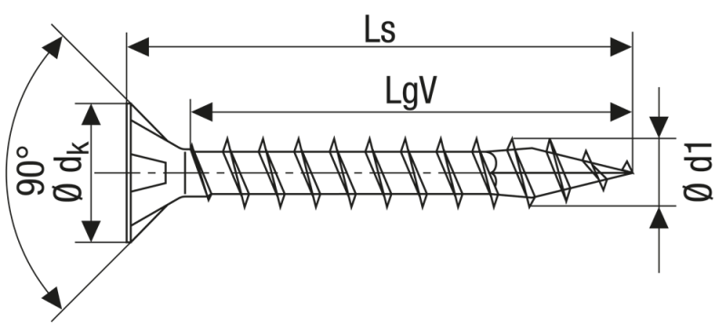 SPAX Universele Schroeven Verzonken Kop - Voldraad - Z2 - 4.0x50 Mm (200st) - Detailed view of the product