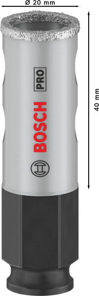 Bosch 2608901553 PRO Tile PC Plus Diamantgatzaag Voor Tegels - 20mm - Detailed view of the product