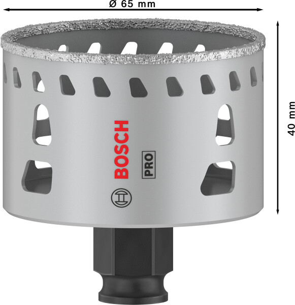 Bosch 2608901567 PRO Tile PC Plus Diamantgatzaag Voor Tegels - 65mm - Detailed view of the product