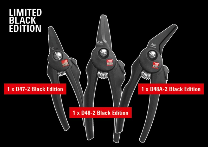 Bessey COMBI-SET-A 3-delig Black Edition Scharenset - 140 + 190 + 190mm - Detailed view of the product