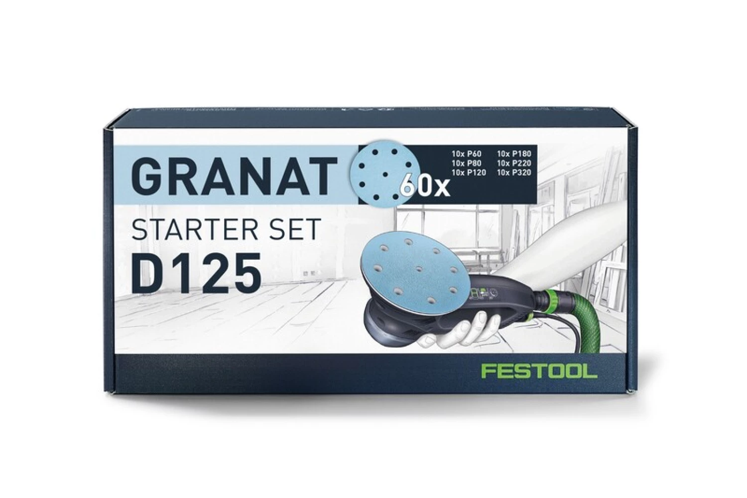 Festool 578668 60-delige Schuurpapier Set Granat - 125mm thumbnail 2