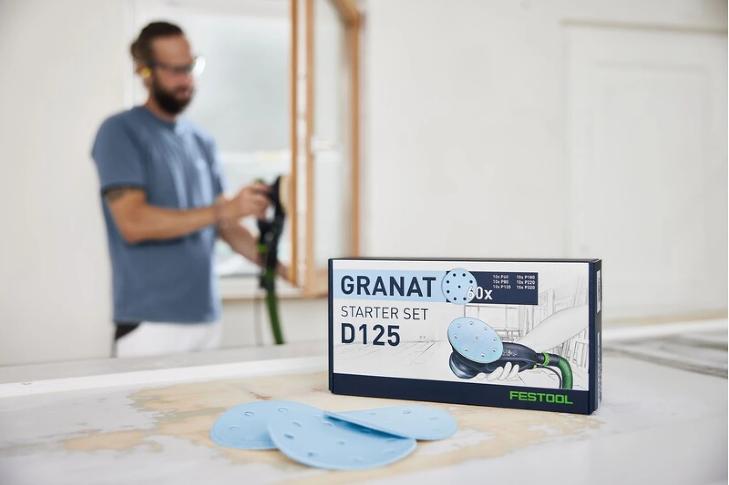 Festool 578668 60-delige Schuurpapier Set Granat - 125mm thumbnail 3