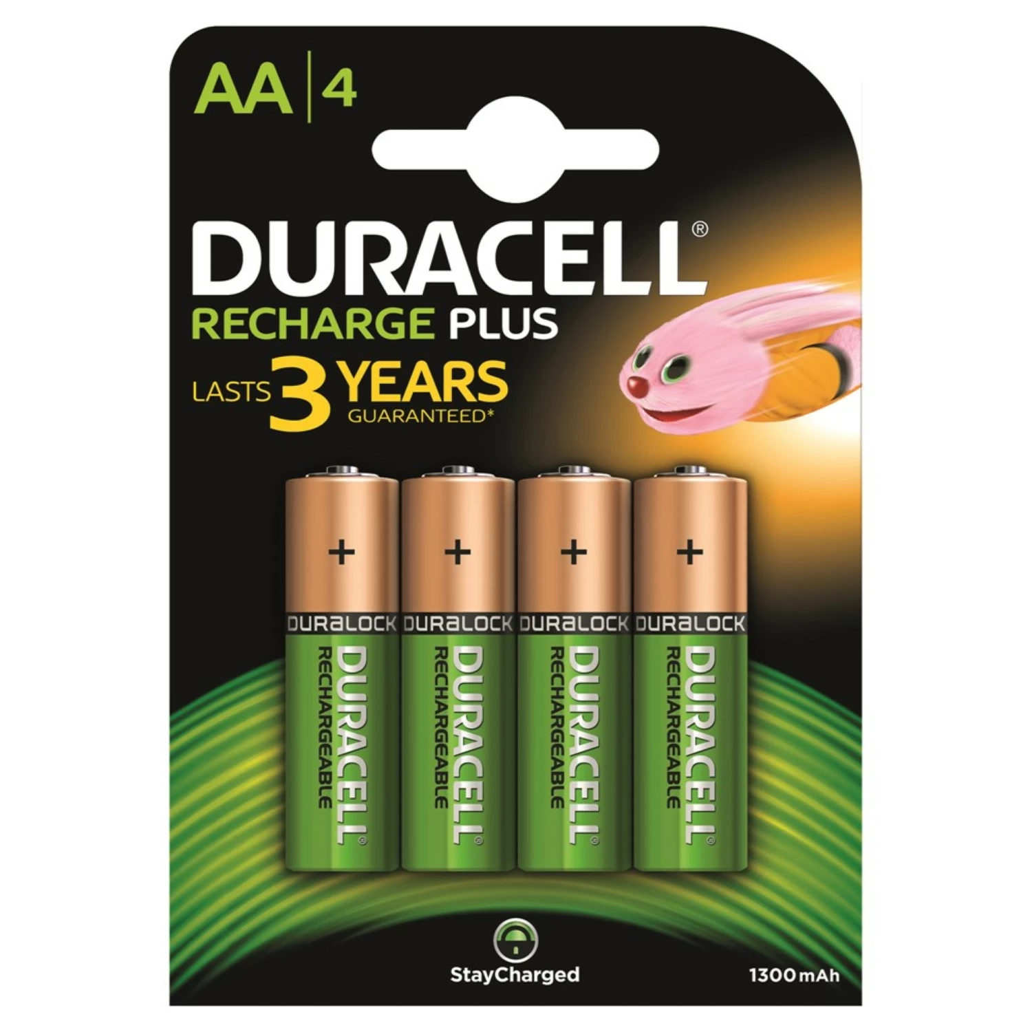 Duracell 3100000225 Oplaadbare Batterij Plus AA 1300mAh 4st.