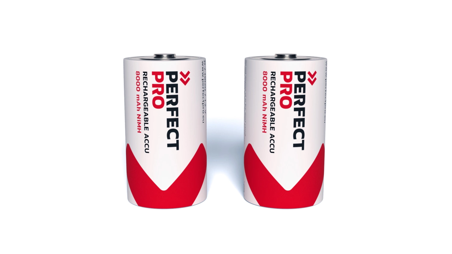 PerfectPro B-D2 Batterij NiMH 8000 MAh, 2 Stuks D