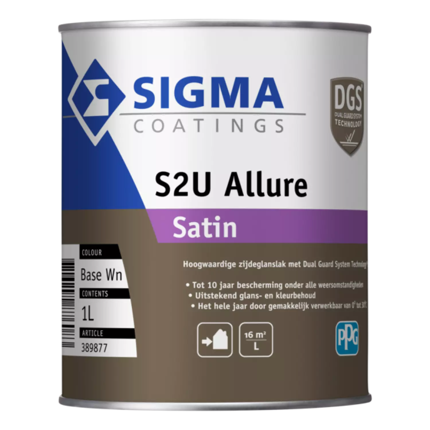 Sigma S2U Allure Satin - Op Kleur Gemengd - 1L - Lak