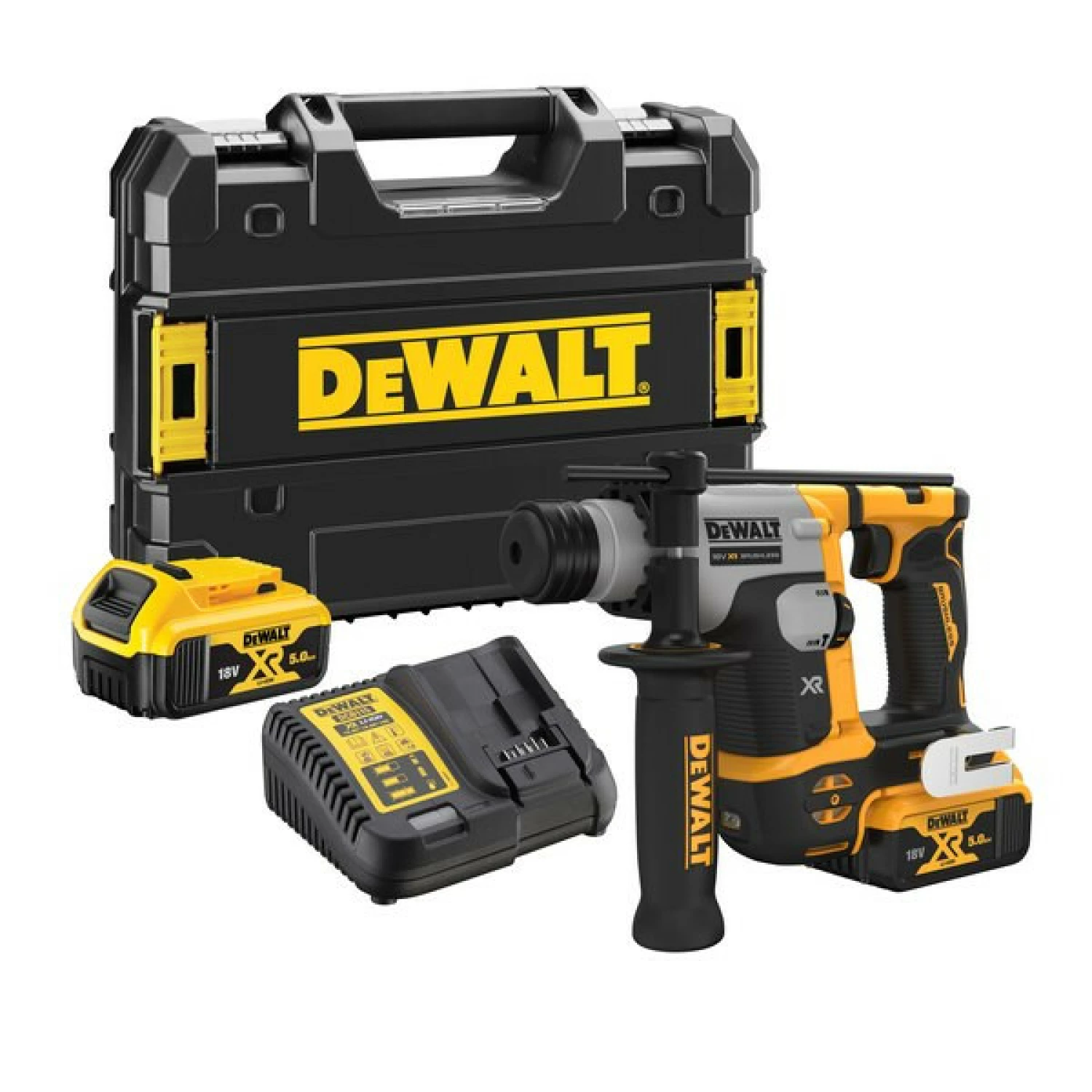 DeWALT DCH172P2-QW 18V Li-ion XR Accu SDS-plus Boorhamer Set (2x 5.0Ah) In TSTAK - 1.4J - Koolborstelloos