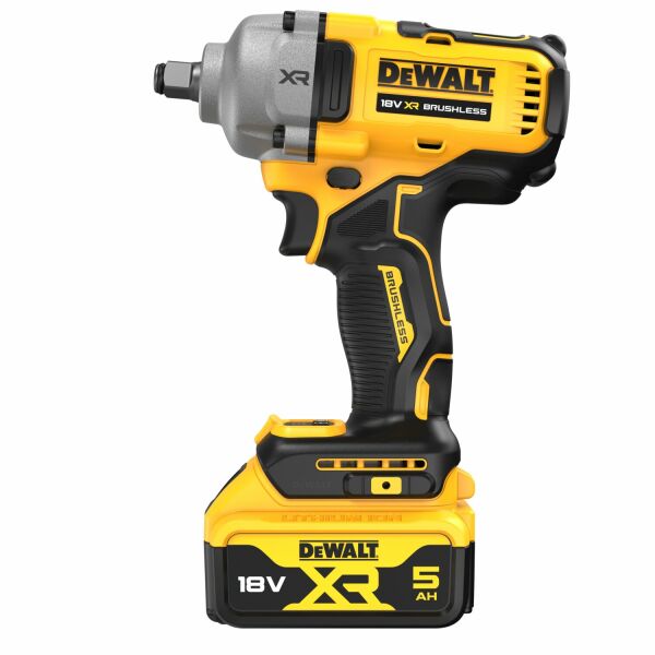 DeWALT DCF891P2T-QW 18V Li-ion XR Accu Slagmoersleutel Set (1x 5.0Ah) In TSTAK - 1/2"- Koolborstelloos - Detailed view of the product