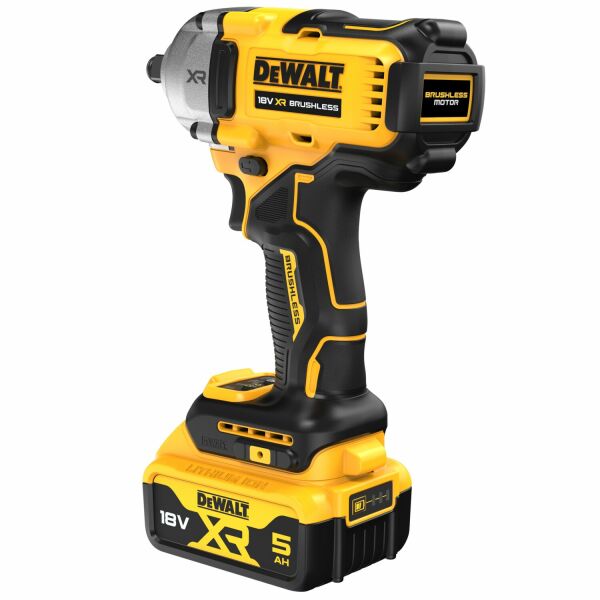 DeWALT DCF891P2T-QW 18V Li-ion XR Accu Slagmoersleutel Set (1x 5.0Ah) In TSTAK - 1/2"- Koolborstelloos - Detailed view of the product