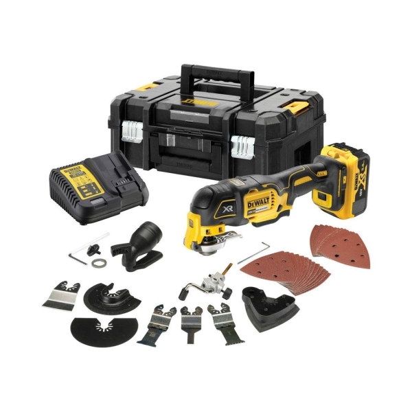 DeWALT DCS356P2-QW 18V XR Li-Ion Accu Oscillerende Multitool Set (2x 5.0Ah Accu) In TSTAK Koffer - Koolborstelloos EAN: 5035048726587