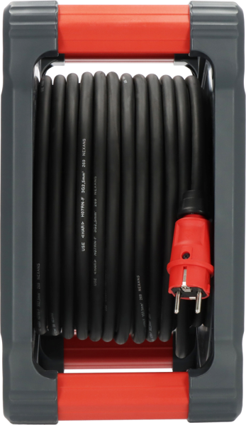Brennenstuhl Professional KA 3200 Bouwplaats Cube 5-voudig Kabelhaspel H07RN-F 3G2.5 - IP44 - 33m - Zwart - Detailed view of the product