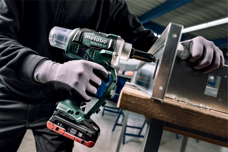 Metabo NP 18 LTX BL 5.0 18V Li-Ion Accu Blindnietpistool Body In MetaBOX - Koolborstelloos - 2.4 - 5mm - Detailed view of the product