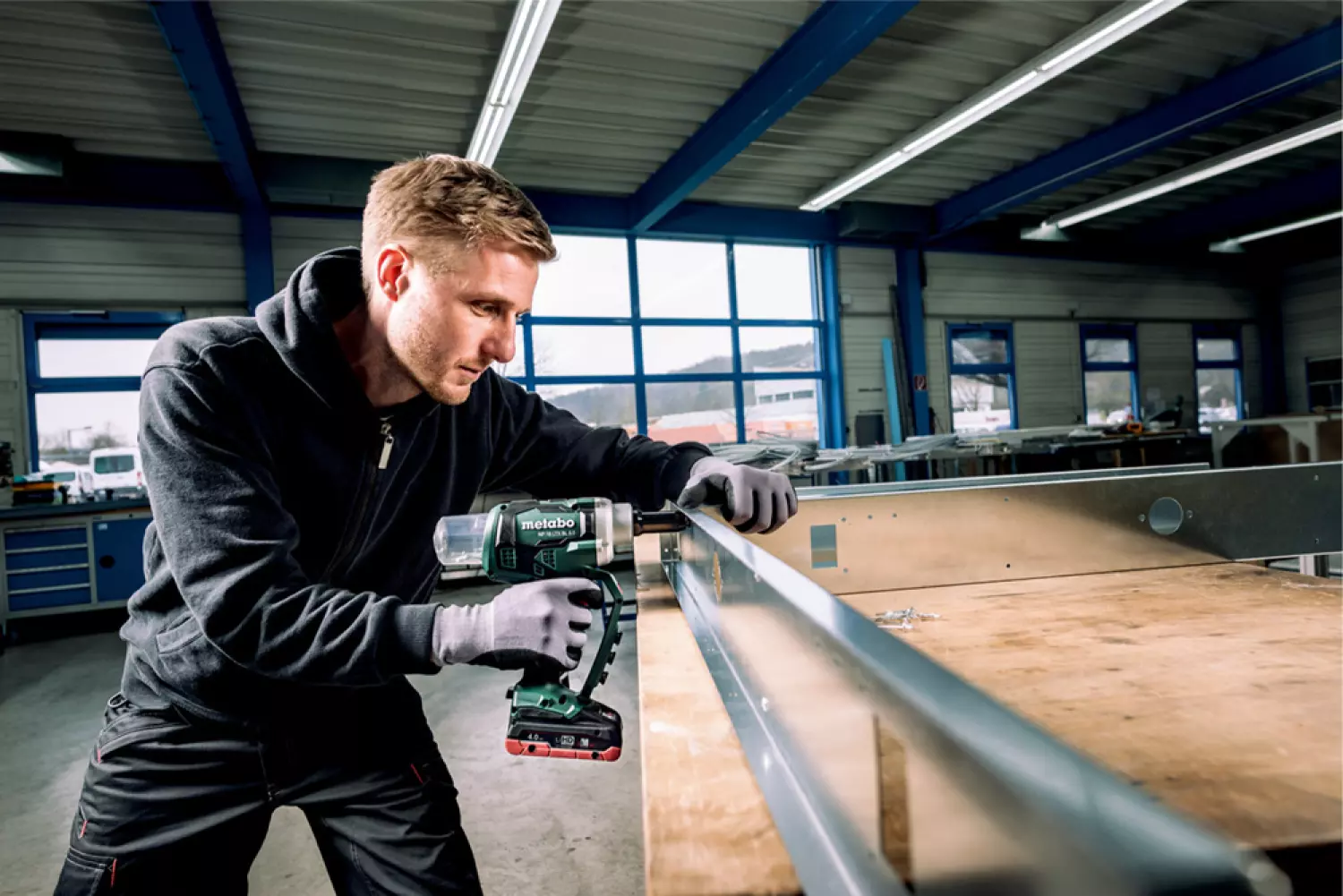 Metabo NP 18 LTX BL 5.0 18V Li-Ion Accu Blindnietpistool Body In MetaBOX - Koolborstelloos - 2.4 - 5mm thumbnail 3