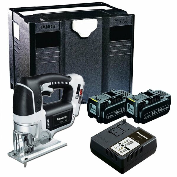 Panasonic EY4550LJ2G 18V Li-Ion Accu Decoupeerzaag Set (2x 5.0Ah Accu) In Systainer - D-greep